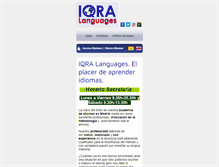 Tablet Screenshot of iqralanguages.com